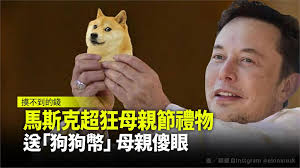 多吉幣（英語： dogecoin ，又稱狗狗幣、狗幣，幣市代碼為：doge，貨幣符號：ð ）是一種繼承自萊特幣的虛擬貨幣（電子貨幣） ，誕生於2013年12月6日，由ibm工程師billy markus推出，幣面符號是一隻doge。 å¦é¡žæ¯è¦ªç¯€ç¦®ç‰©é¦¬æ–¯å…‹é€çµ¦åª½åª½ ç‹—ç‹—å¹£