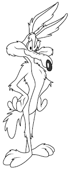 Identify 15 different creatures in these animal coloring sheets. Road Runner Wolf Coloring Page