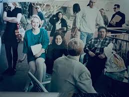 Wongs staff Christmas party. Camelback? Maybe 95? Me and Carla Wade Logan  (and Jeffe in the cool shades)