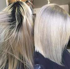 Root Touch Up Level 2 To Silver Ash Blonde Blonde Roots Root Touch Up Root Touch