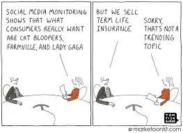 Social media humor social media pages pet o office humor the force is strong classic books funny cartoons cartoon humor funny art. Social Media Monitoring Cartoon Marketoonist Tom Fishburne