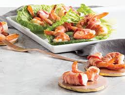 Super fresh cucumber noodle prawn and mango salad which is also gluten free. Bacon Wrapped Shrimp Recipe American Diabetes Association Recipes Bacon Wrapped Shrimp Recipes