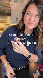 Screen free activities that lets your kids make custom stickers. So much  fun and easy to use. #screenfreeplay #screenfreeactivities  #tiktokshopcreatorpicks #creatoricons #kickstart