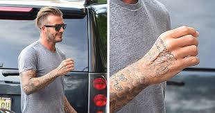 The chest and back tattoos of david beckham: David Beckham Is A Tattooed Beyonce Jay Diehard