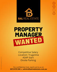 1.3k salaries reported, updated at 13 may 2021 $77,873 per year the average salary for a property manager is $77,873 per year in australia. Bal Real Estate On Twitter Bal Real Estate Is Looking For An Efficient Property Manager To Manage The Daily Operations Of Properties Advertise Vacant Properties And Handle Tenant Relations Interested Candidates Get