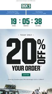 Serie a kickoff time : 20 Off Your Order Today Only Dick S Sporting Goods Email Archive