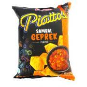 Currently ayam geprek is commonly found in indonesia and neighbouring countries, however its origin was from yogyakarta in java. Majushop Id Belanja Online Potato Chip Piattos 35gr Sambal Geprek