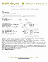 Wedding Hair And Makeup Contract Template Elegant Bridalhaircotract Wedding Hair And Makeup Freelance Makeup Artist Airbrush Makeup