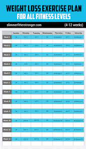 Pin On 4 Week Weight Loss Workout Plan