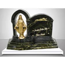 Statue d une st vierge en bronze. Plaque Funeraire Vierge Cdiscount