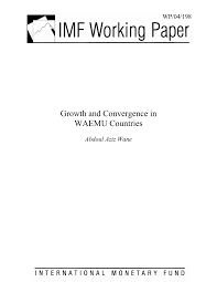 PDF) Growth and Convergence in WAEMU Countries