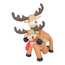 Merry christmas gift wholesale german decorations ugly socks felt christmas ornaments. Funny Humping Reindeer Christmas Lawn Inflatable Decoration