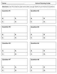 Unique to the quiz are features like assigning right/wrong answers and toggling points on/off. Kahoot Planning Sheets By Stephen Tucker Teachers Pay Teachers