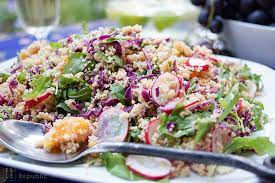 2 tablespoons tajín½ cup (20 g) fresh cilantro leaves, minced 1 teaspoon orange zest 1. Couscous Salad With Oranges And Radishes Elle Republic