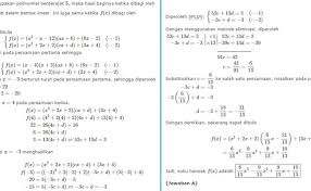 Pengertian, nilai, syarat,pembagian dan contoh soal. Contoh Soal Polinomial Kelas 11 Dikdasmen