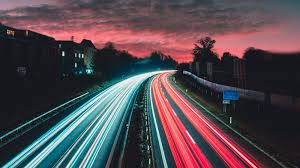 Favorite albums of wallpaper, download. Highway Night Traffic 4k