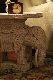 Wicker Elephant Table Wicker Elephant Indoor Wicker Furniture Wicker