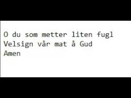 Å, du som metter liten fugl. O Du Som Metter Liten Fugl Youtube