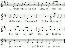 Warum Bist Du Denn Mein Kind Noten Liedtext Midi Akkorde