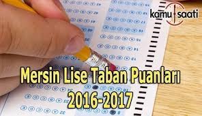 Tablodaki liseler taban puanı yüksekten düşüğe doğru olacak şekilde sıralanmıştır. Mersin Lise Taban Puanlari 2016 2017 Kamu Saati