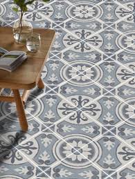 Vinyl Floor Tile Sticker Floor Decals Carreaux Ciment Encaustic Messina Tile Sticker Pack In Carbon Vinyl Flooring Floor Decal Tile Floor