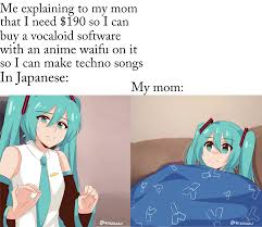 I Figured This Subreddit Would Like Miku Memes Vocaloid When you're in a group chat and you're the only one with an anime profile picture anime memes, anime memes reddit, funny anime memes. subreddit would like miku memes vocaloid
