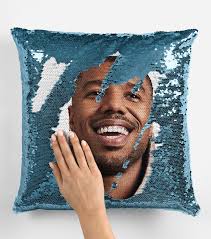 Michael B Jordan Sequin Pillow Cover, Flip Sequin Pillowcase, Cool Michael  B Jordan Pillow Case, Michael B Jordan Fans Pillow Cushion Gift