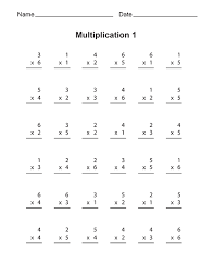 Free Printable Multiplication Worksheets Printable Multiplication Worksheets Free Printable Multiplication Worksheets Multiplication Worksheets