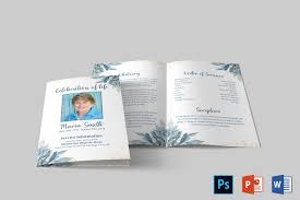 Pin On Funeral Program Template