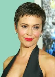 View yourself with alyssa milano hairstyles. Pretty Pixie Cut With Edgy Piecey Fringe Alyssa Milano Short Haircut Hairstyles Weekly