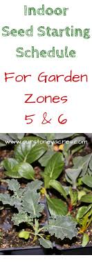 Zone 5 6 Seed Starting Schedule The Best Of Stoney Acres