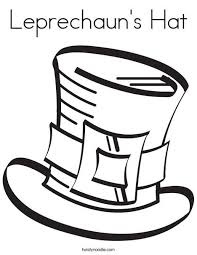 Leprechaun S Hat Coloring Page Twisty Noodle Leprechaun Hats Coloring Pages Leprechaun