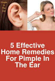5 Effective Home Remedies For Pimple In The Ear Home Remedies For Pimples Pimples Remedies Pimples