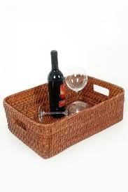 Korbwaren W Schek Rbe Regalk Rbe Truhen Und Dekoration Vivanno Korb Rattan Tablett