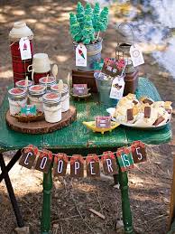 Plaid Pine Outdoorsman Party Camping Theme Hostess With The Mostess Camping Theme Party Camping Theme Birthday Party Camping Birthday