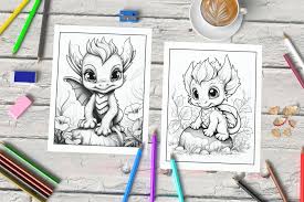 Cute Dragons Coloring Book – Mama Life Printables