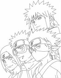 What can kakashi do without the sharingan? Team 7 Of Minato Coloring Page Free Printable Coloring Pages For Kids