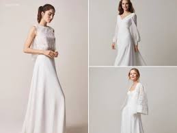 Vestido de novia de manga volante y detalles en encaje, veneno en la piel. Vestidos De Novia Boda Civil Primavera Verano 2021 Tendenzias Com