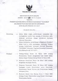 Sk pembentukan kpspam dibuat oleh kepala desa/lurah. Sk Walikota Kim Tlogomas