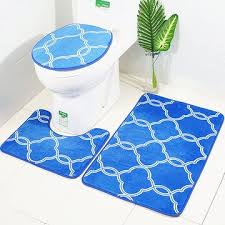 A bath mat is one bathroom essential we don't want to be without. 3pcs Lantern Pattern Bathroom Mat Set Antiskid Washroom Carpet Contour Mat Toilet Seat Lid Cover In 2021 Patterned Bathroom Rugs Patterned Bath Mats Rug Sets