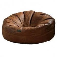 Chairs Hunter Bean Bag Chair Leather Bean Bag Sofa Leather Chaise Lounge Chair
