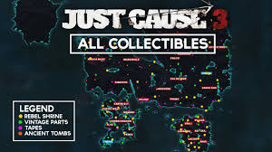 Just cause 3 political map, source : Just Cause 3 All Collectibles Items Locations All Tapes Tombs Shrines Parts Excluding Jumps Youtube