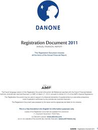 Danone 11 Registration Document Annual Financial Report Pdf