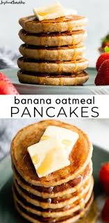 Banana Oatmeal Pancakes Recipe Banana Oatmeal Breakfast Recipes Easy Banana Oat Pancakes