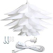 Aquatic blooming blossoms botanical buddha closeup colors decorations floral flowers gardens lakes lily lotus natural nature oriental petals plants ponds seasonal spring summer thailand tropical water. Ceiling Pendant Diy Iq Jigsaw Puzzle Lotus Flower Lamp Shade Kit With 4 6m Hanging Cord White Buy Online At Best Price In Uae Amazon Ae
