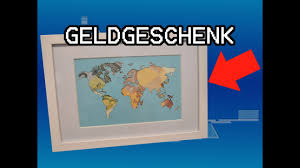 Handarbeit, geschenkverpackung, hochzeit, geburtstag, jubiläum, geld, gutschein. Geldgeschenk Im Bilderrahmen Verpacken Kreative Verpackung Fur Geld Reise Hochzeit Geburtstag Youtube