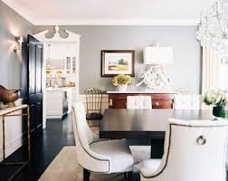 Just because you have a small space you don't have to do without a dining room. Pretty Dining Room Grey Dining Room Beautiful Dining Rooms Nailhead Trim Dining Chairs