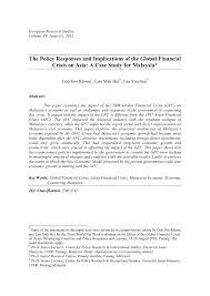 Indonesia's pevita pearce, enough said. Pdf The Policy Responses And Implications Of The Global Financial Crisis On Asia A Case Study For Malaysia