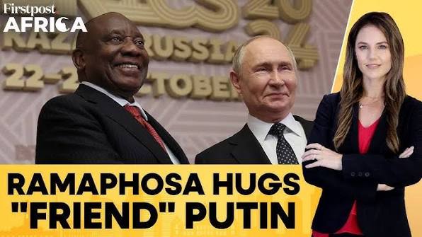 South Africa's Ramaphosa Hugs Putin, Hails Ties With Russia | BRICS 2024 | Firstpost Africa