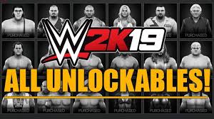 List of all locker codes list in wwe 2k battlegrounds from www.getdroidtips.com locker codes are used to unlock certain free items such as free cosmetics, free superstars some of the wwe 2k battlegrounds locker codes. Wwe 2k19 All Unlockables Characters Arenas Championships Vc Purchasables Wwe 2k19 Guides